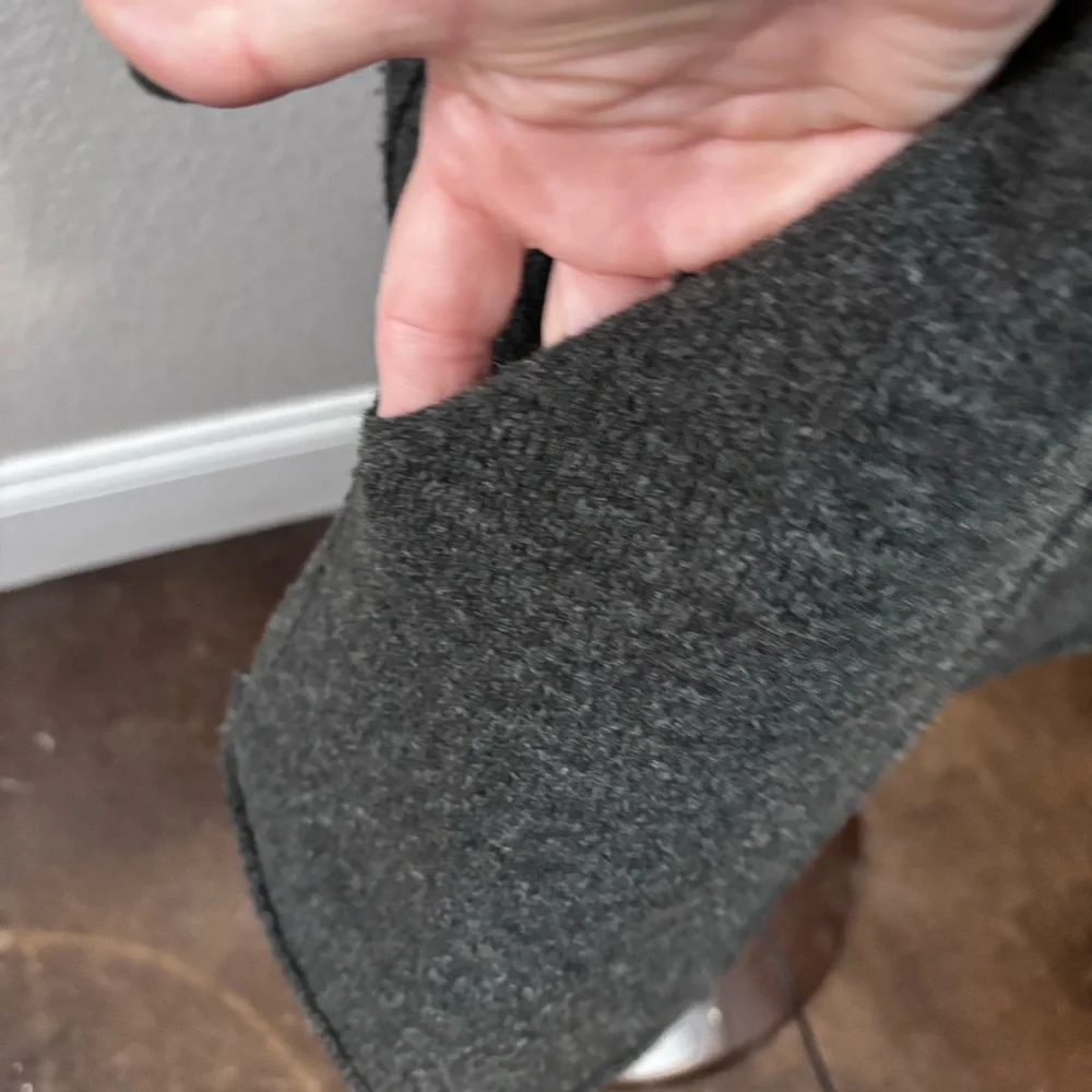 Women's Charcoal Gray Blazer‎ Long Line Cardigan  Wool Sweater